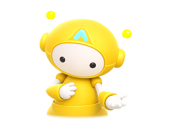 MaThink character bowing