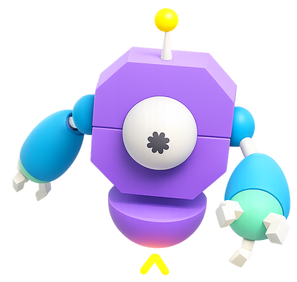 MaThink character flying